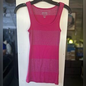 pink ribbed vintage y2k tank top